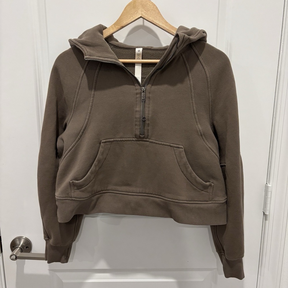 Lululemon Women's Scuba Oversized Half-Zip Hoodie - Black (Size XS/S)